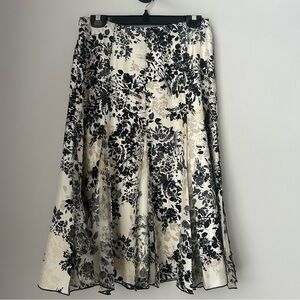 Kate Cooper Floral Silk Skirt